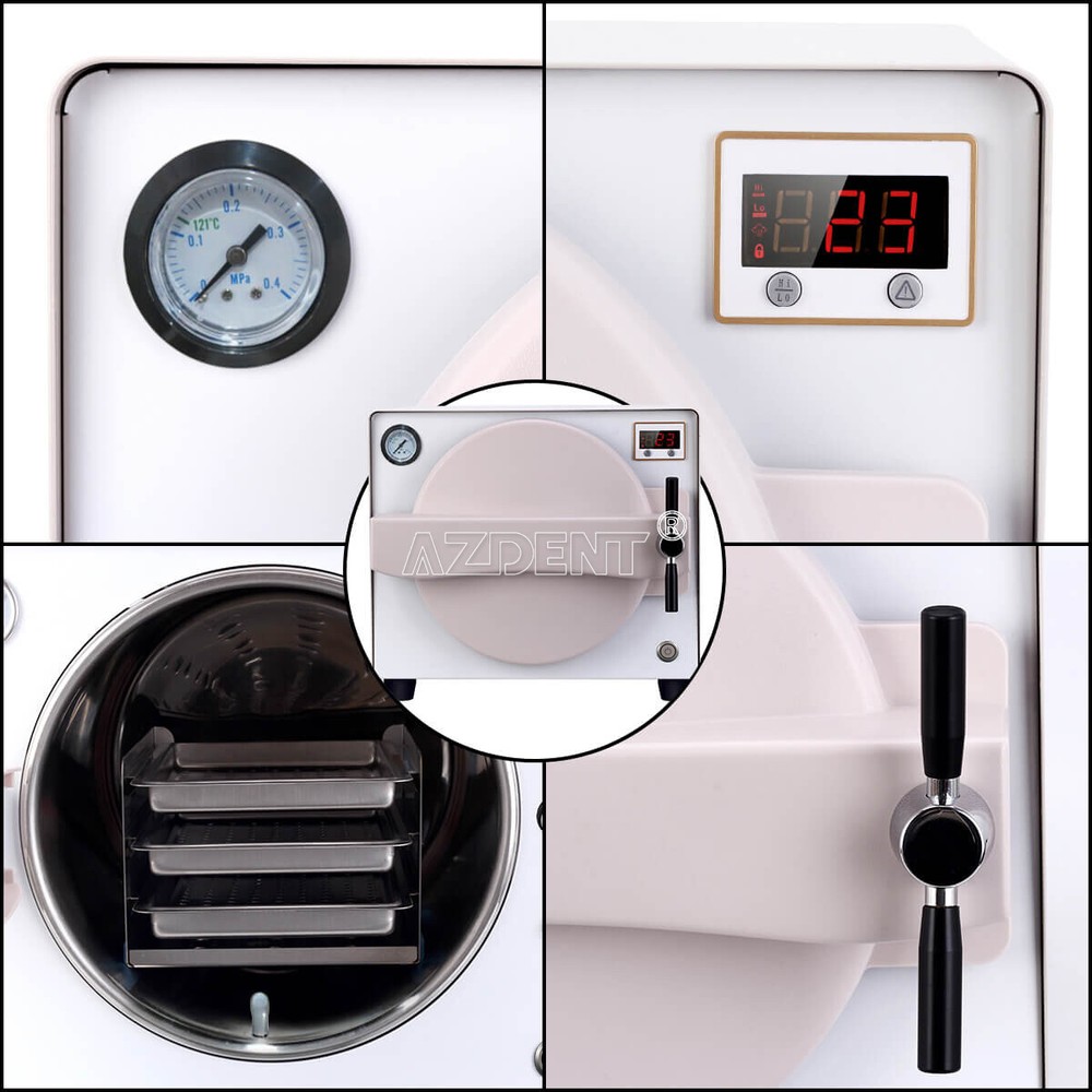 18L Dental Lab Medical Autoclave Steam Sterilizer Sterilization /Drying Function