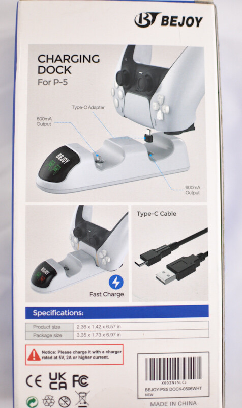Bejoy P-5 charging dock type-C adapter 600mA output fast charge type-C cable