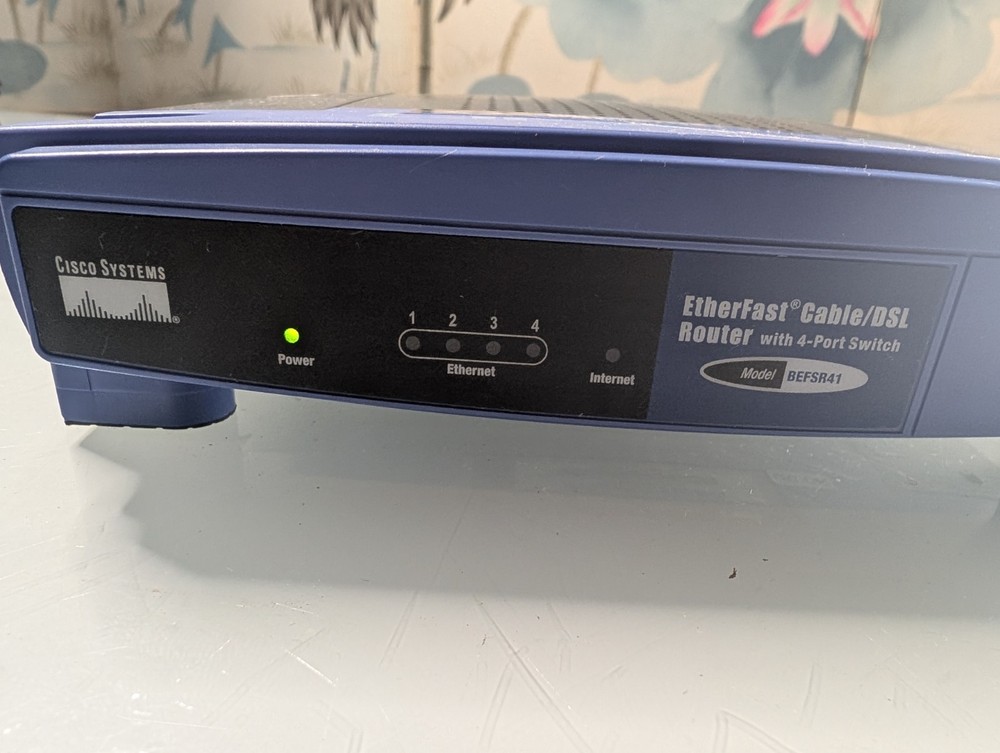 Linksys BEFSR41 EtherFast Cable/DSL Wired Router 4-Port Switch Ver. 3.1 - Tested