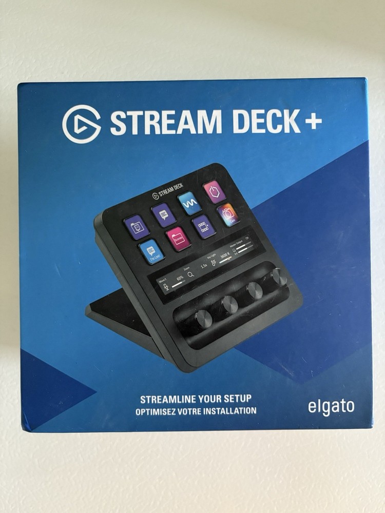 Elgato Stream Deck Plus - Black | Open Box Includes Braided USB Cable