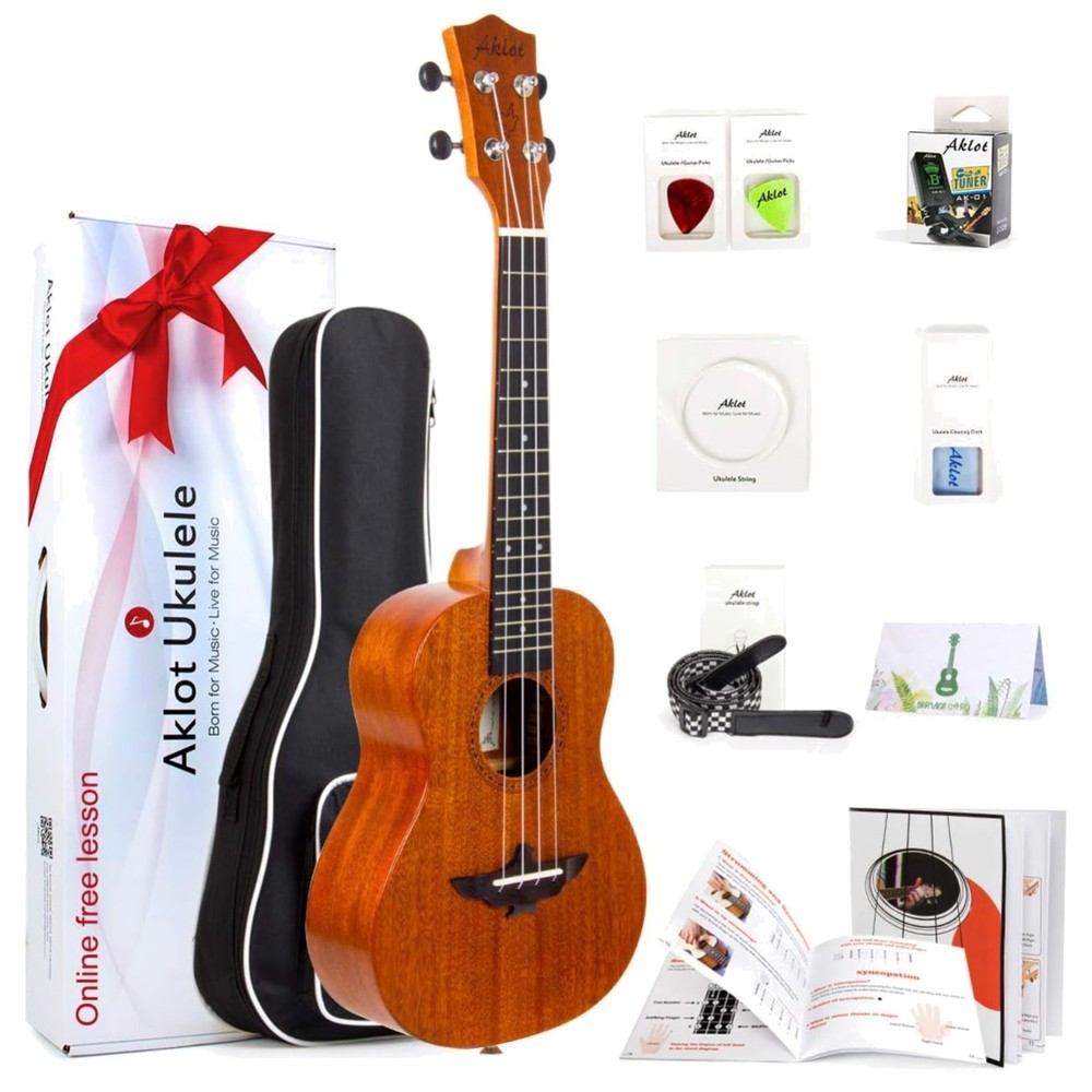 Professional 23" Mahogany Ukulele Set