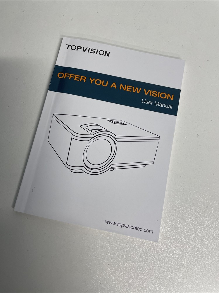 TOPVISION Projector 7500L Portable Mini Projector Return/ Projector only Works G