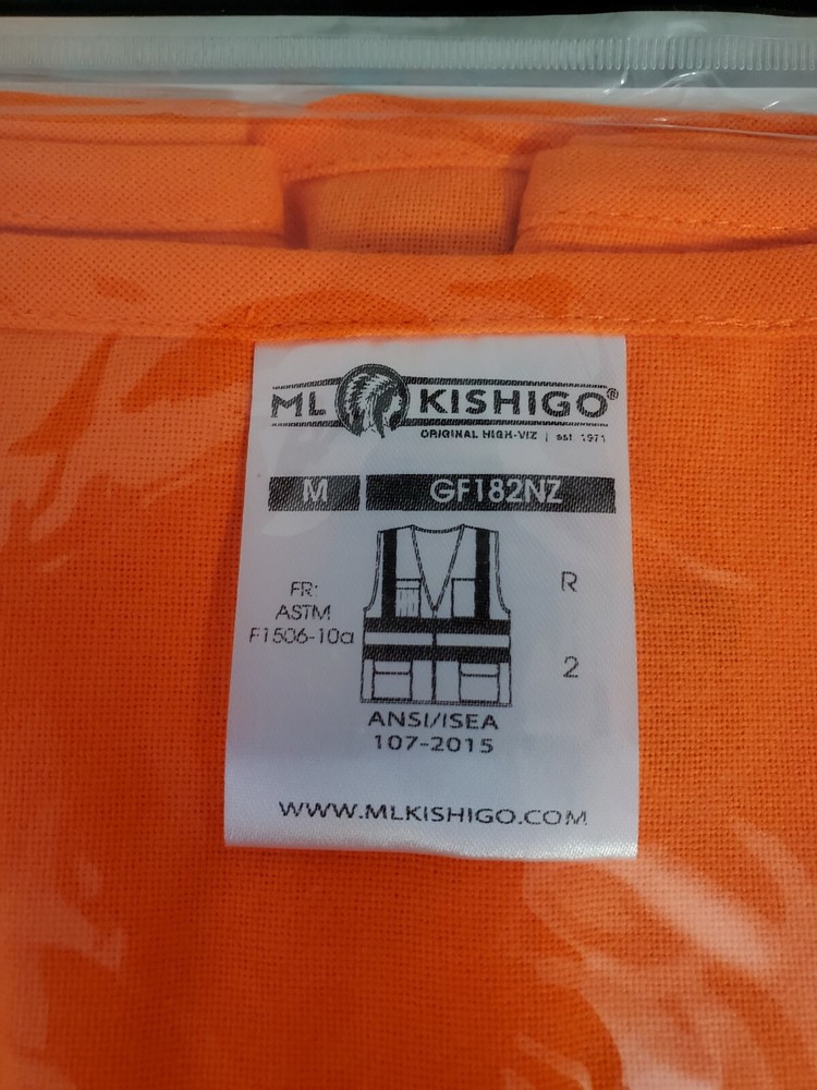 ML Kishigo High Visibility - GF182NZ - Size Medium