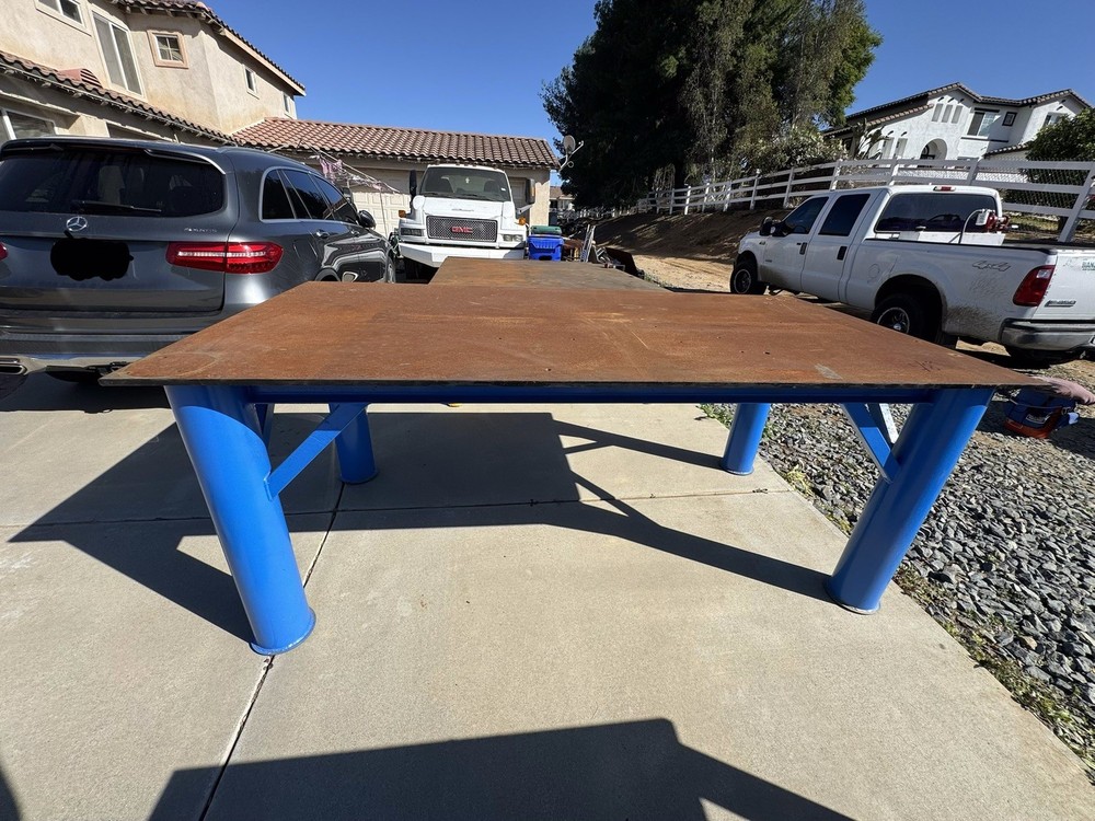 8x4' steel welding table