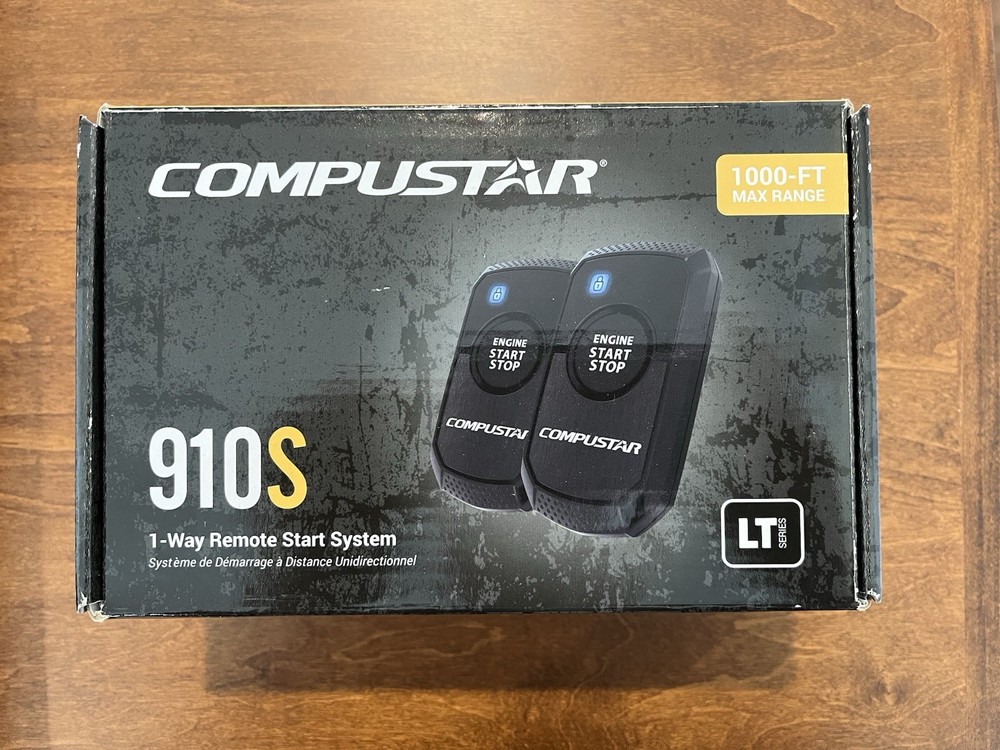 Compustar 910S 1 Way Remote Start System With Option Programmer FT-OP500