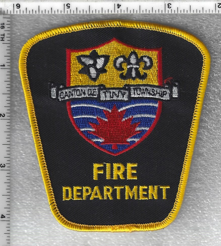 Canton De Tiny Township Fire Department  (Ontario, Canada)  Shoulder Patch