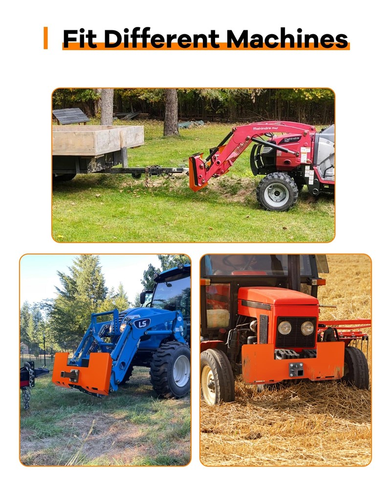 3/8" Thick Skid Steer Mount Plate ,Tractor Loader Mount Plate Quick Attachment