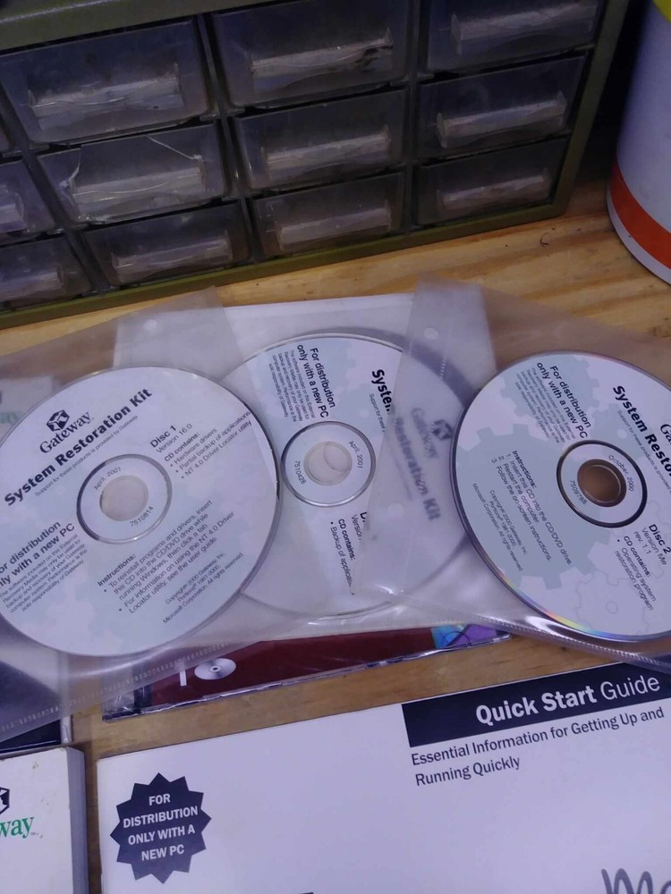 Gateway Computer User Guide EV 910 Using your PC System Restore LOT MAKE OFFER