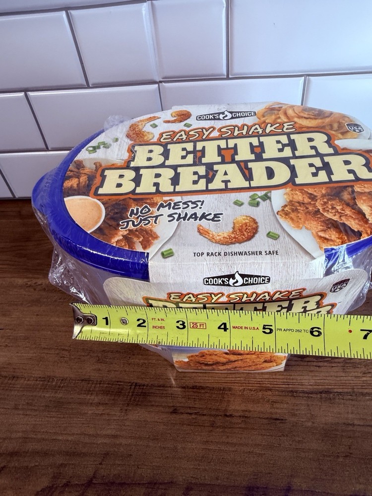 Cook’s Choice Easy Shake Better Breader Batter Bowl Bread Crumb Coating Tool