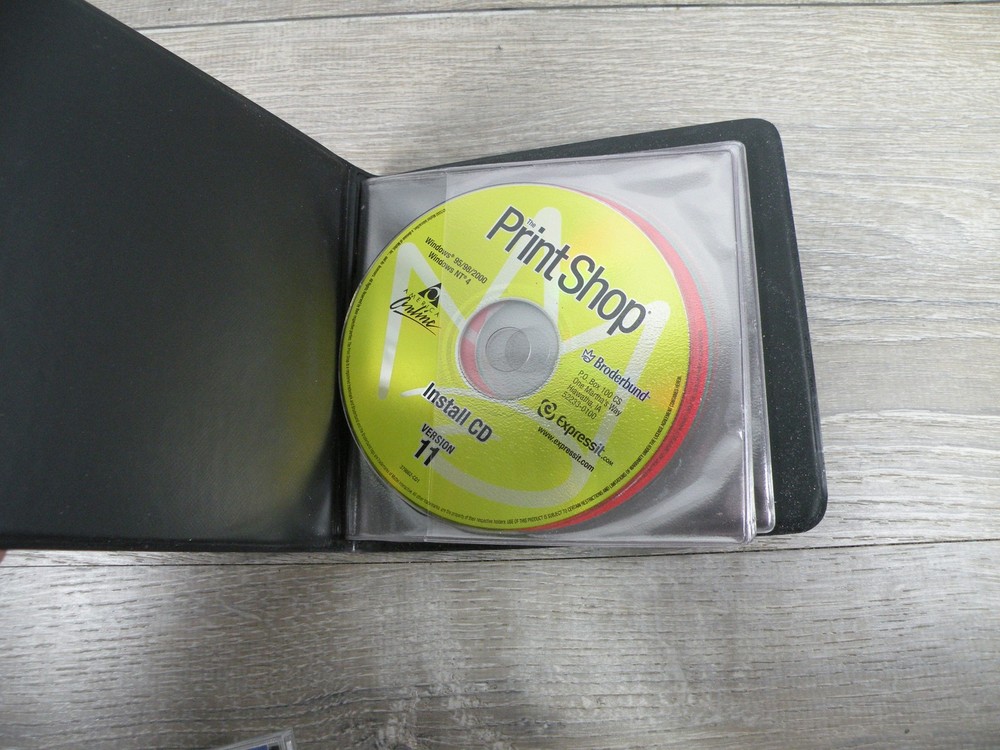 Broderbund The Print Shop Version 11 Software for Windows 95 98 2000 NT4 CD