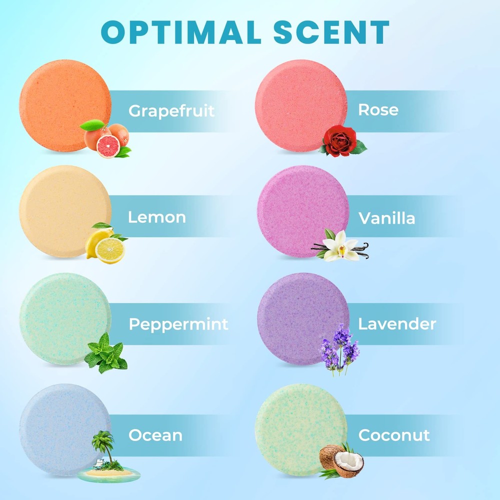 8 Pack Shower Steamers Bath Bombs Tablets Aromatherapy Spa Relaxation Set