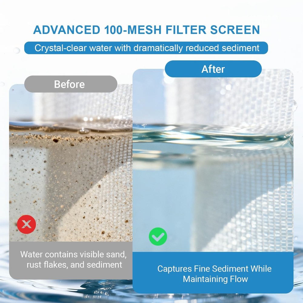 100 Mesh Spin Down Sand Separator 50 GPM For Sediment Water Filter System