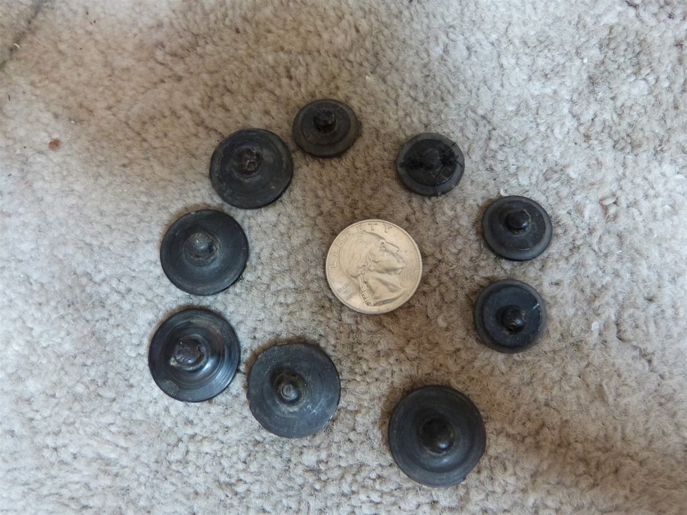 VTG matching composition abalone flake confetti leaf button lot diff sizes #101