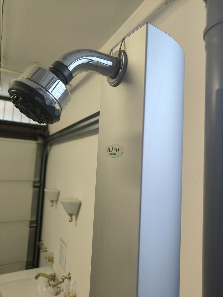 Hansgrohe pharo zuhanyoszlop bemutató darab