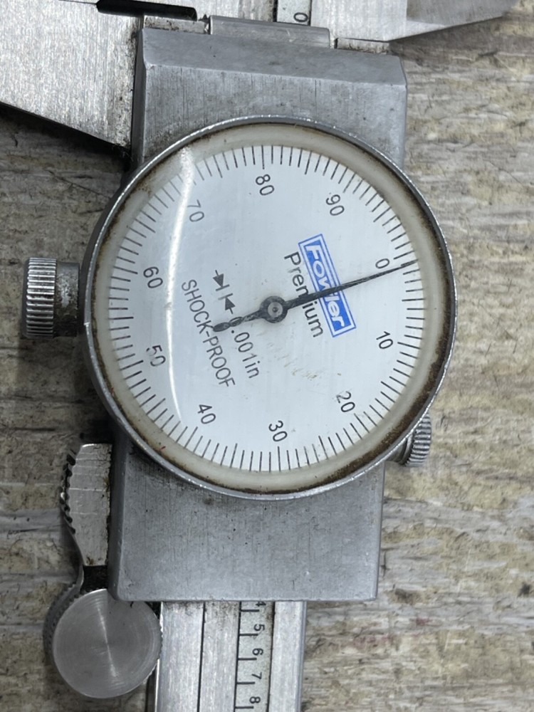 Fowler Premium 6” Dial Calipers .001” Resolution Shock Proof Stainless/Hardened