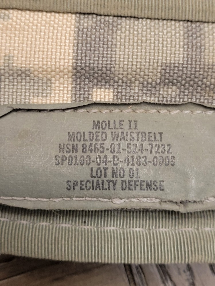 military backpack waste belt