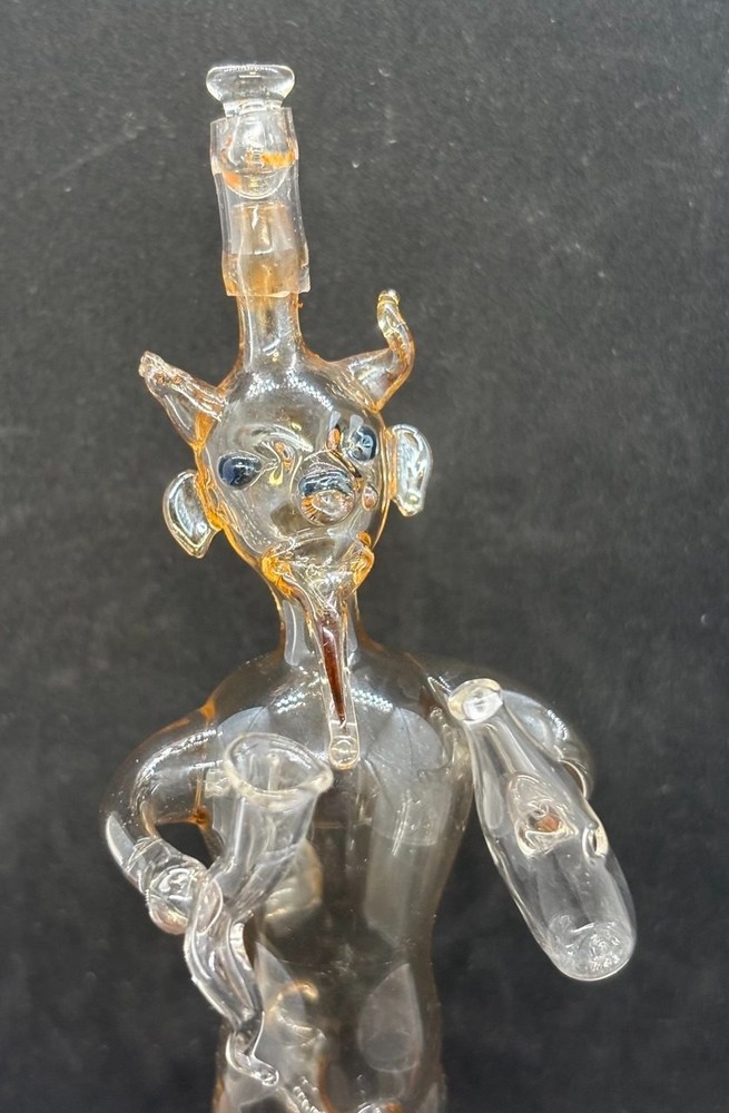Antique glass devil
