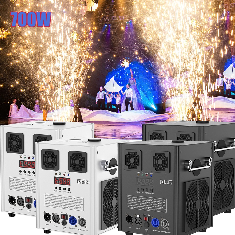 700W Cold Spark Machine Stage Effect DMX Firework Machine for DJ Party Wedding