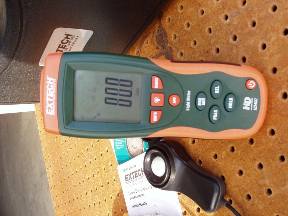 EXTECH INSTRUMENTS LIGHT METER HD400 COMPLETE with CASE MANUAL CD + ISSUE