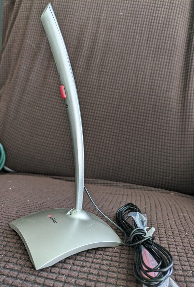 New Labtec Desk Mic 534 PC Desktop Microphone with Mute Switch