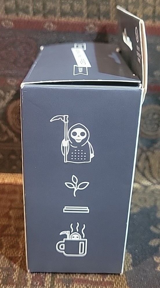 Grim Steeper Reusable Silicone Tea Infuser, Black Grim Reaper Design