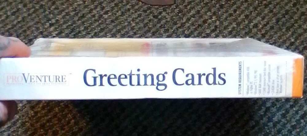 Vtg Computer Software Windows 95 Pro Venture Greeting Cards CD-ROM