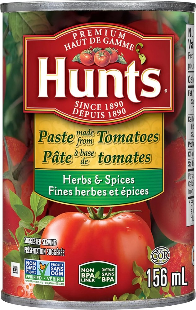 Hunt's Herbs & Spices Paste made from Tomatoes, 156ml/5.5 oz. Can