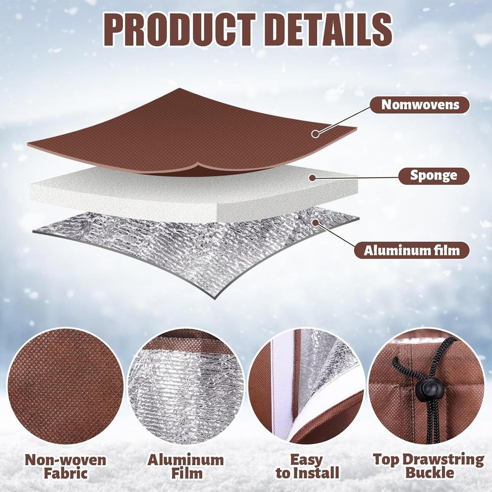 Palm Tree Root Protectors 3-Layers Insulation Frost Blankets Tree Pretty