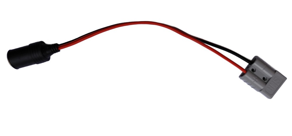 Cigarette lighter socket cable to Anderson fit plug. Customized sockets number.