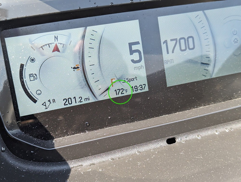 Sea-Doo Dash Engine Temperature Display Module