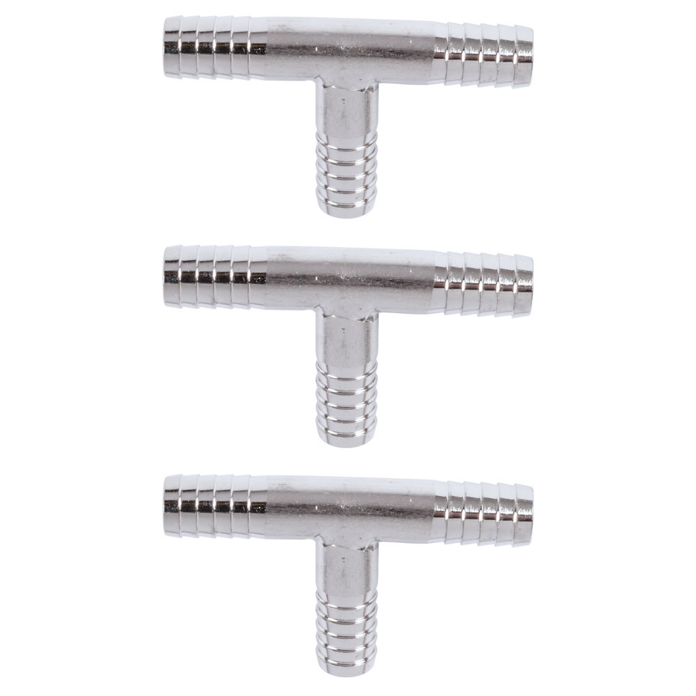 3/8" Stainless Tee Fittings (3-pack)