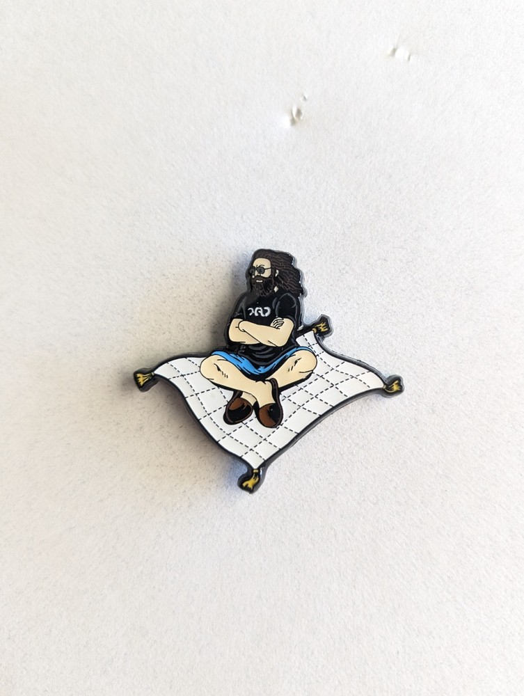 Grateful Dead Jerry Garcia Magic Carpet Pin.