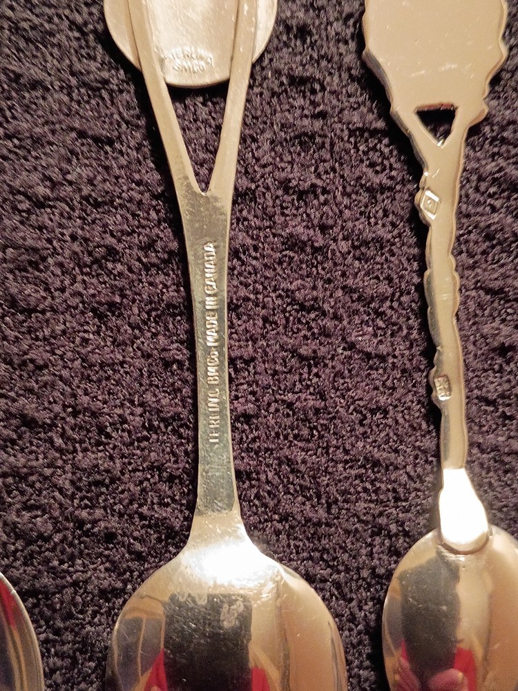 Sterling Silver Enameld Souvenir Spoon Collection 70g