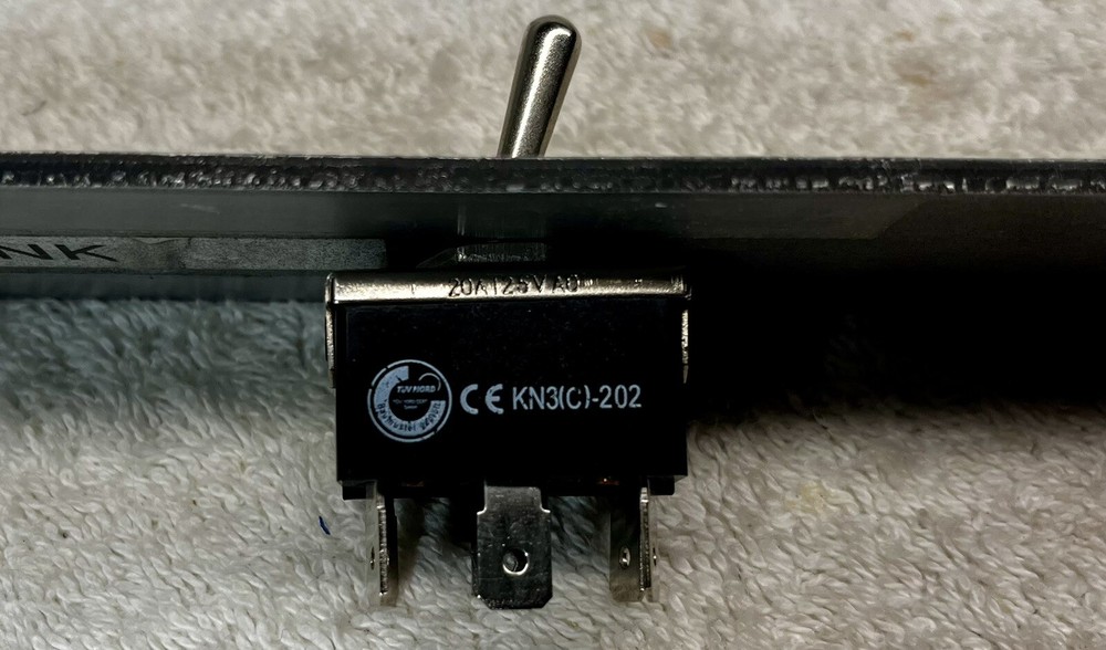 1U custom rack panel with switch 1 RU black