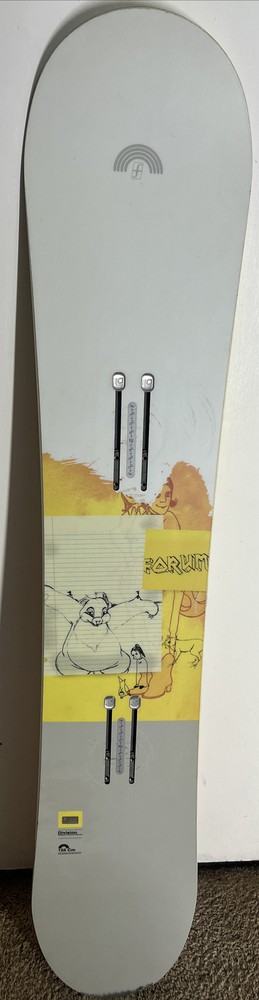 Vintage Forum Peter Line Rainbow Pro Model 155 cm Division Snowboard Deck 155