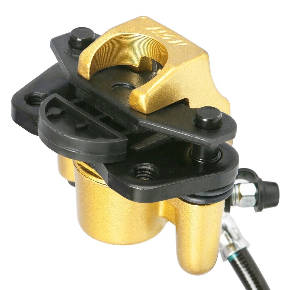Front Hydraulic Disc Brake Caliper Rotor Kit 4 Stud Spindle Hub For Golf Buggy