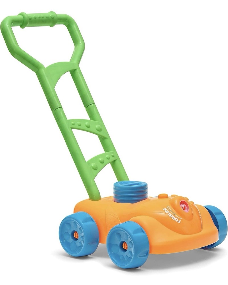 FUBBLES No Spill Bubble Motorized Mower Toy Ages 3+ Includes Bubble Solution NEW