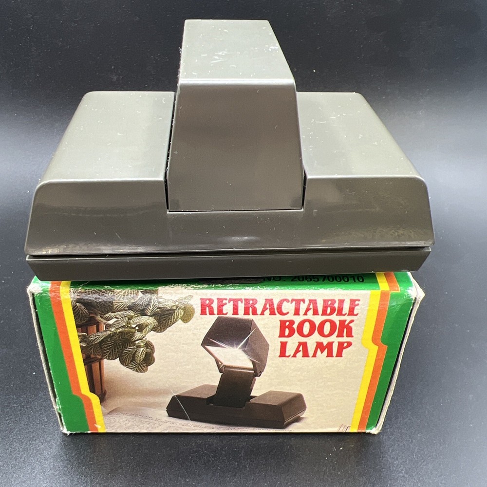 VINTAGE RETRACTABLE BOOK LAMP NEW IN BOX