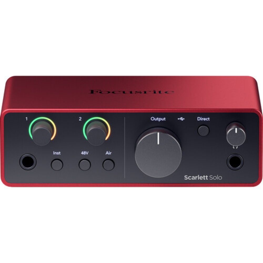 Focusrite Scarlett Solo Studio USB-C Audio Interface with Micro and Headphone