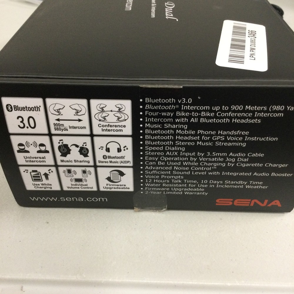 Sena SMH10D-11 Dual Motorcycle Bluetooth Headset & Intercom Communication System