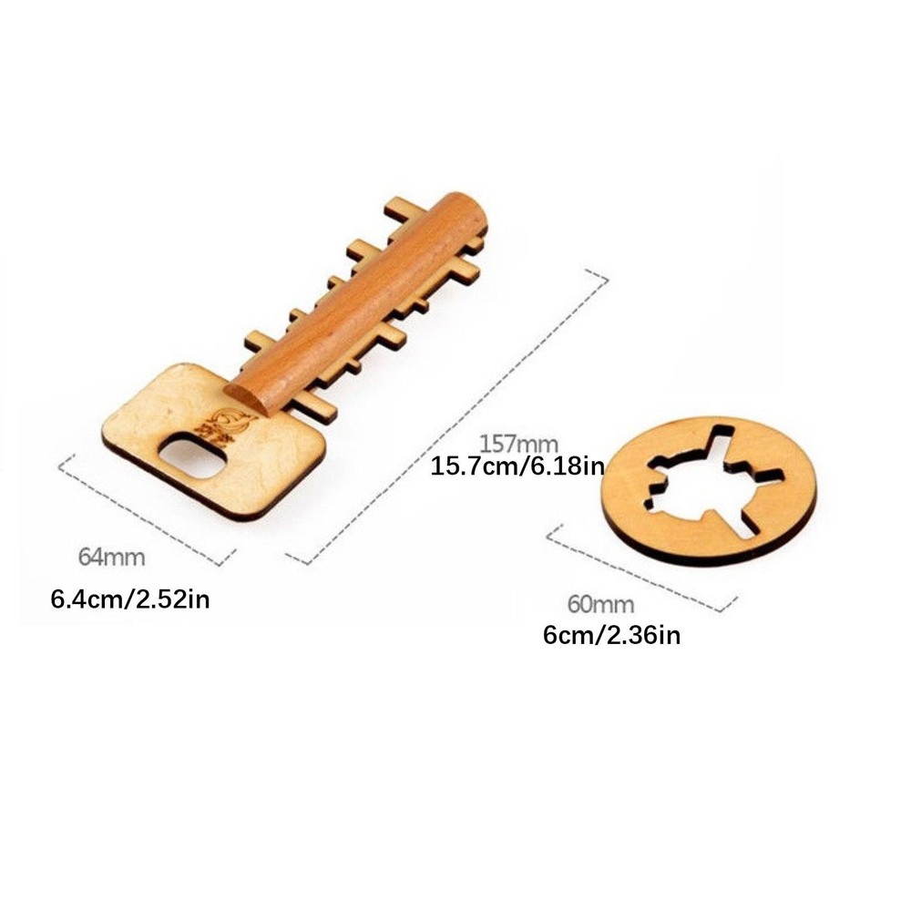 Educational Creative Kids Toy Intelligence Development Games Puzzle Unlock Key A