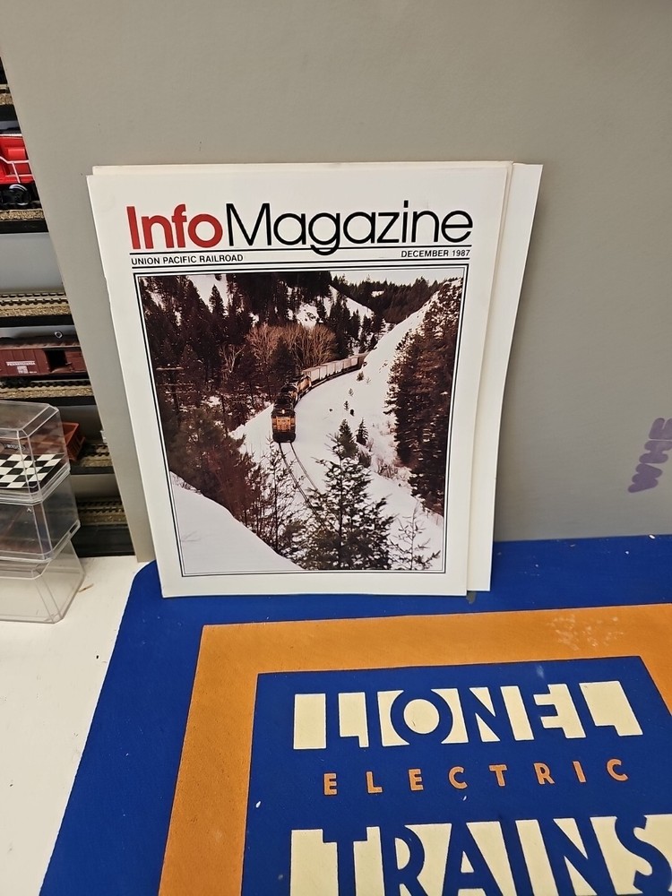 Info Magazine Union Pacific System 1987 Full Year Missing June.