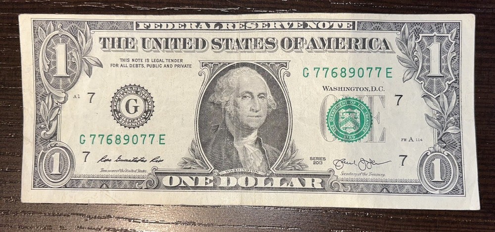 $1 One Dollar Bill Error ✨Misaligned ✨Misprint ✨Miscut✨ Offset ✨Bookends✨✨✨