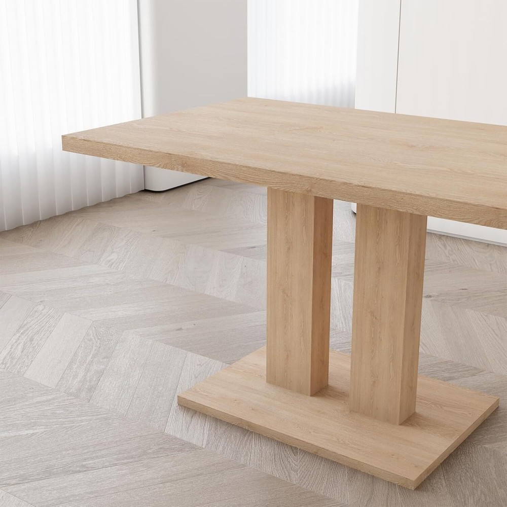 Modern 46'' Kitchen Dining Table, Rectangular Table,Sturdy Construction for home