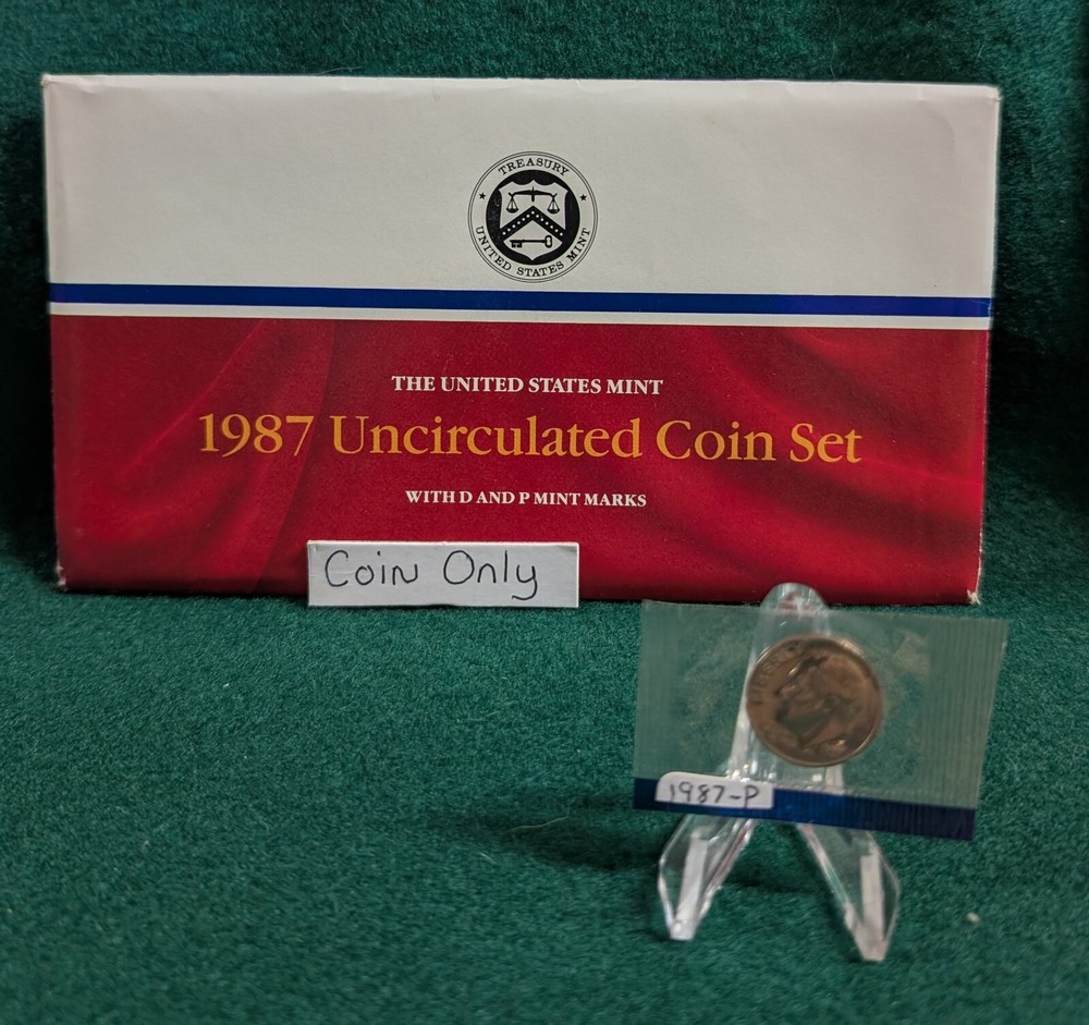 1987 P Roosevelt Dime Uncirculated Us Mint