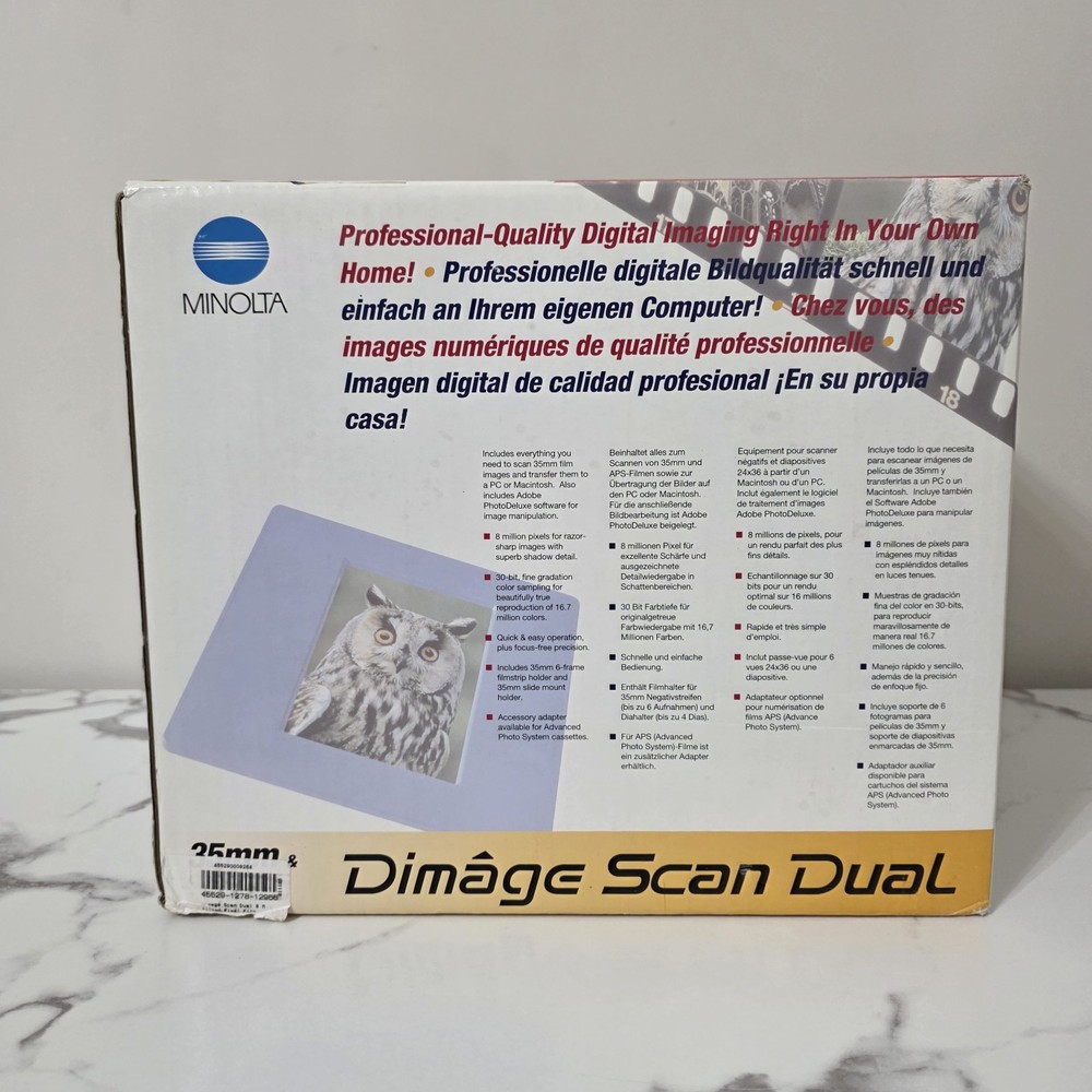 Minolta 35mm & Dimage Scan Dual Read Details