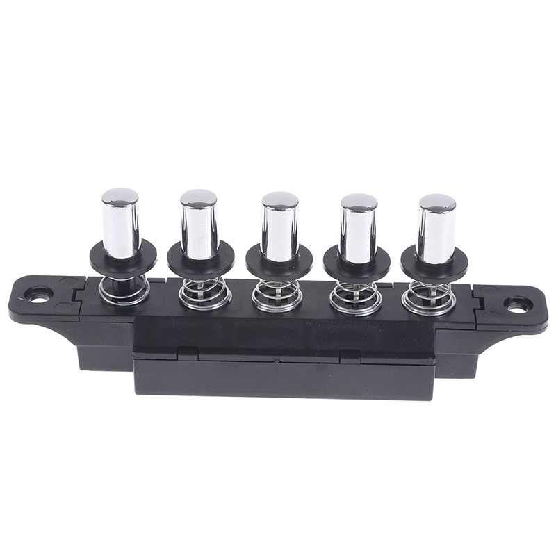 Five-position plug-in button switch for range hood five-position silver switch