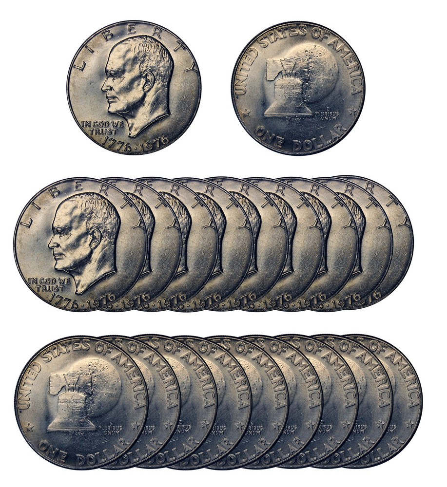 1976 -P Type 1 BU Roll Eisenhower Ike Dollar (20 pcs)