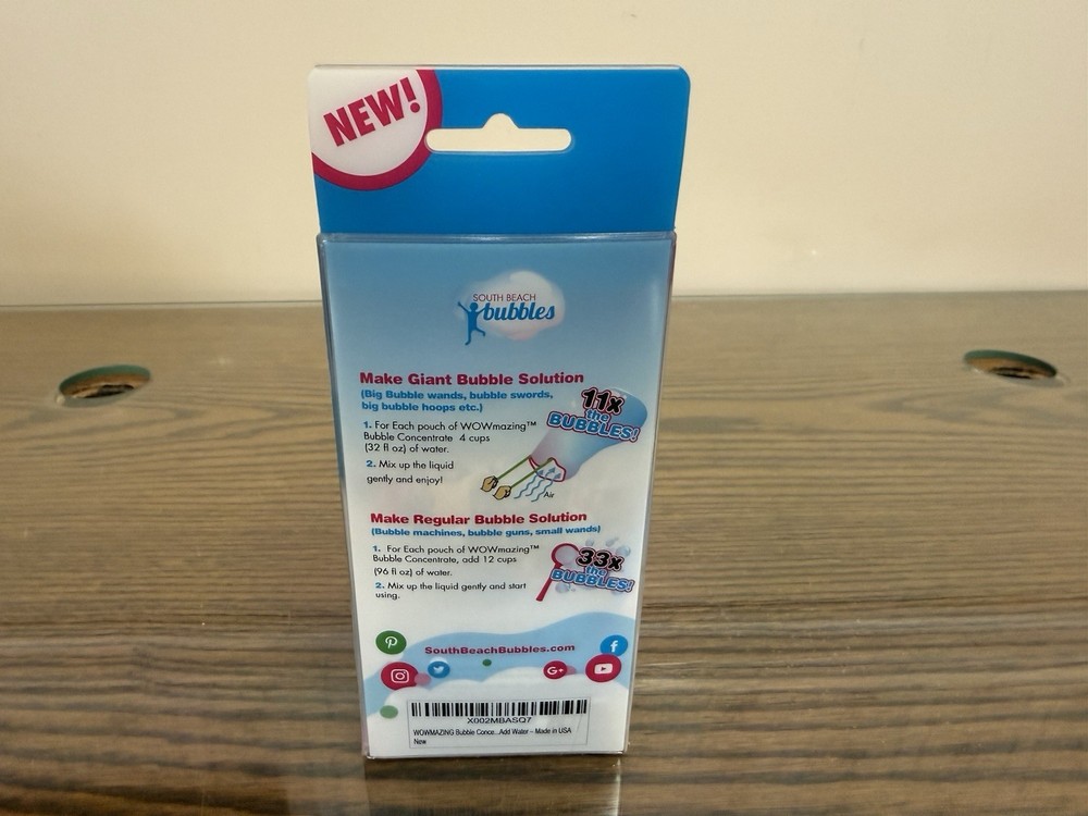 WOWmazing Giant Bubble Concentrate Solution Individual Packs
