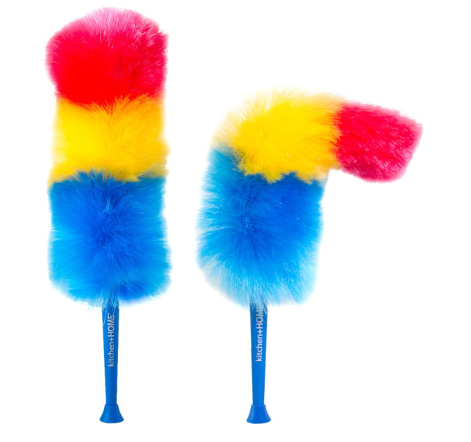 Kitchen + Home 23” inch Rainbow Static Duster - Electrostatic Feather Duster....